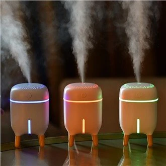Mini Cool Mist Maker LED Humidifier Dengan Rak